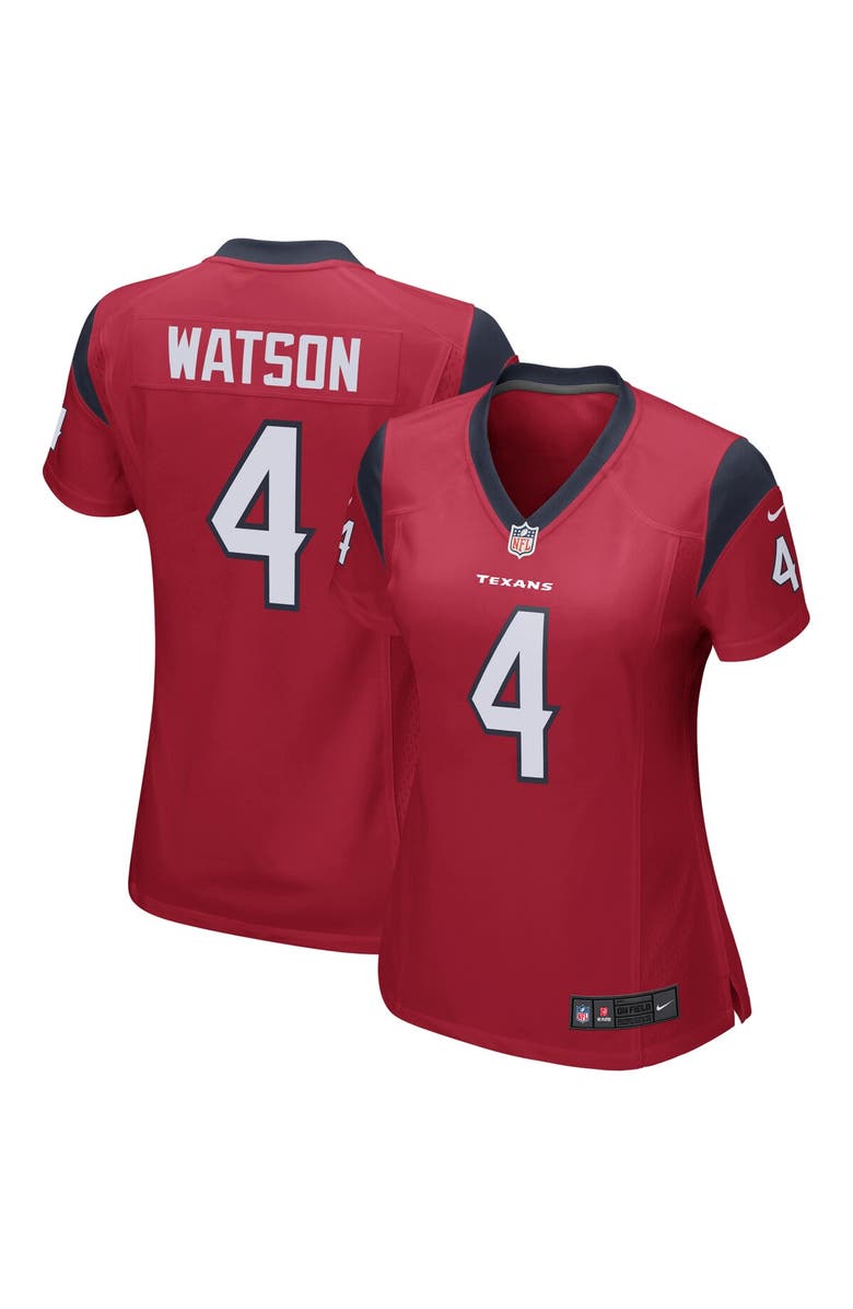 Nike Women's Nike Deshaun Watson Red Houston Texans Team Color Game Jersey, Main, color,