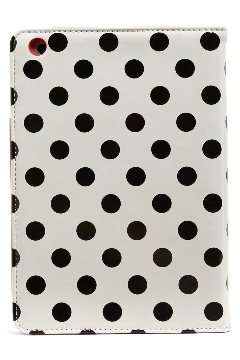 'le pavillion' iPad mini folio, Alternate, color, CREAM/ BLACK