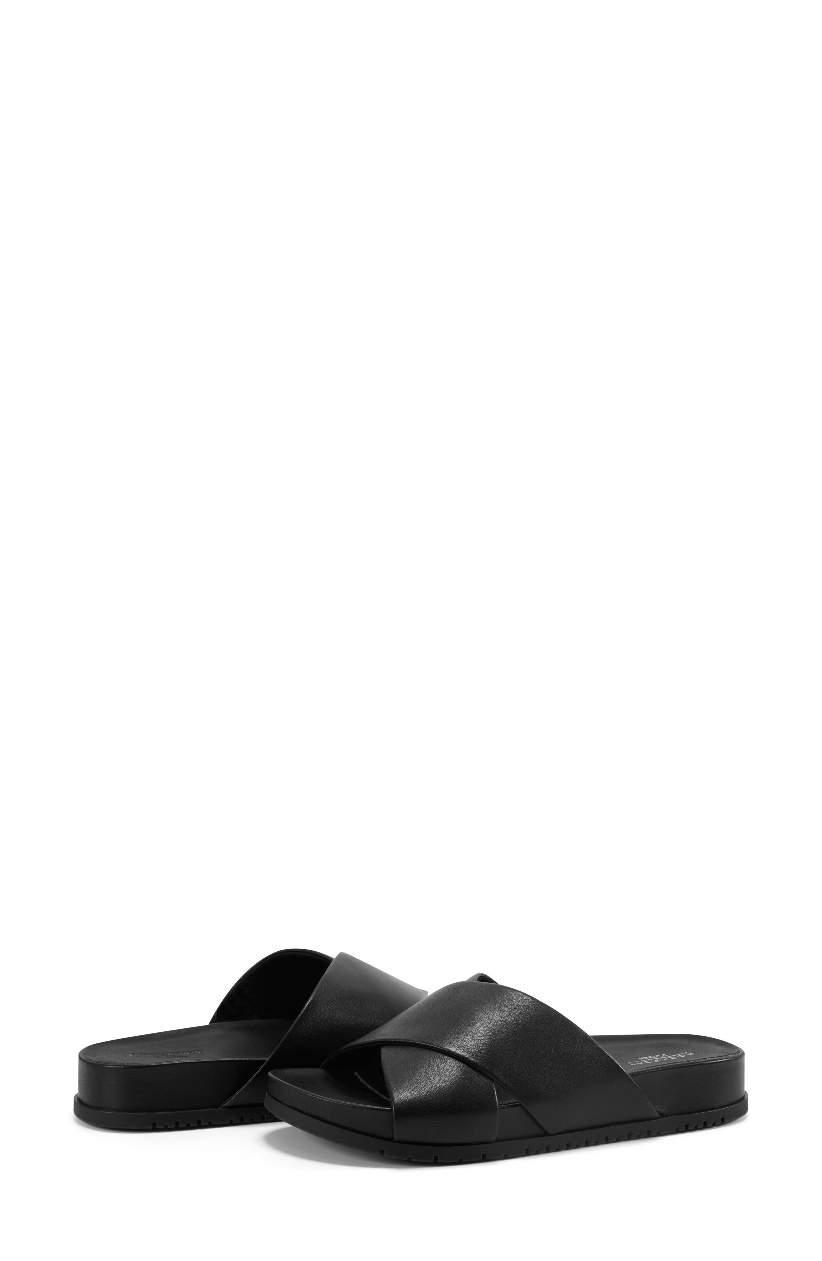 Rockport Leia Slide Sandal, Alternate, color, Black