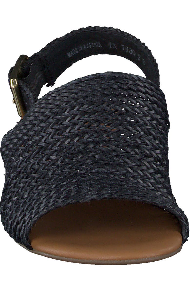 Paul Green Helena Woven Leather Block Heel Sandal, Alternate, color,