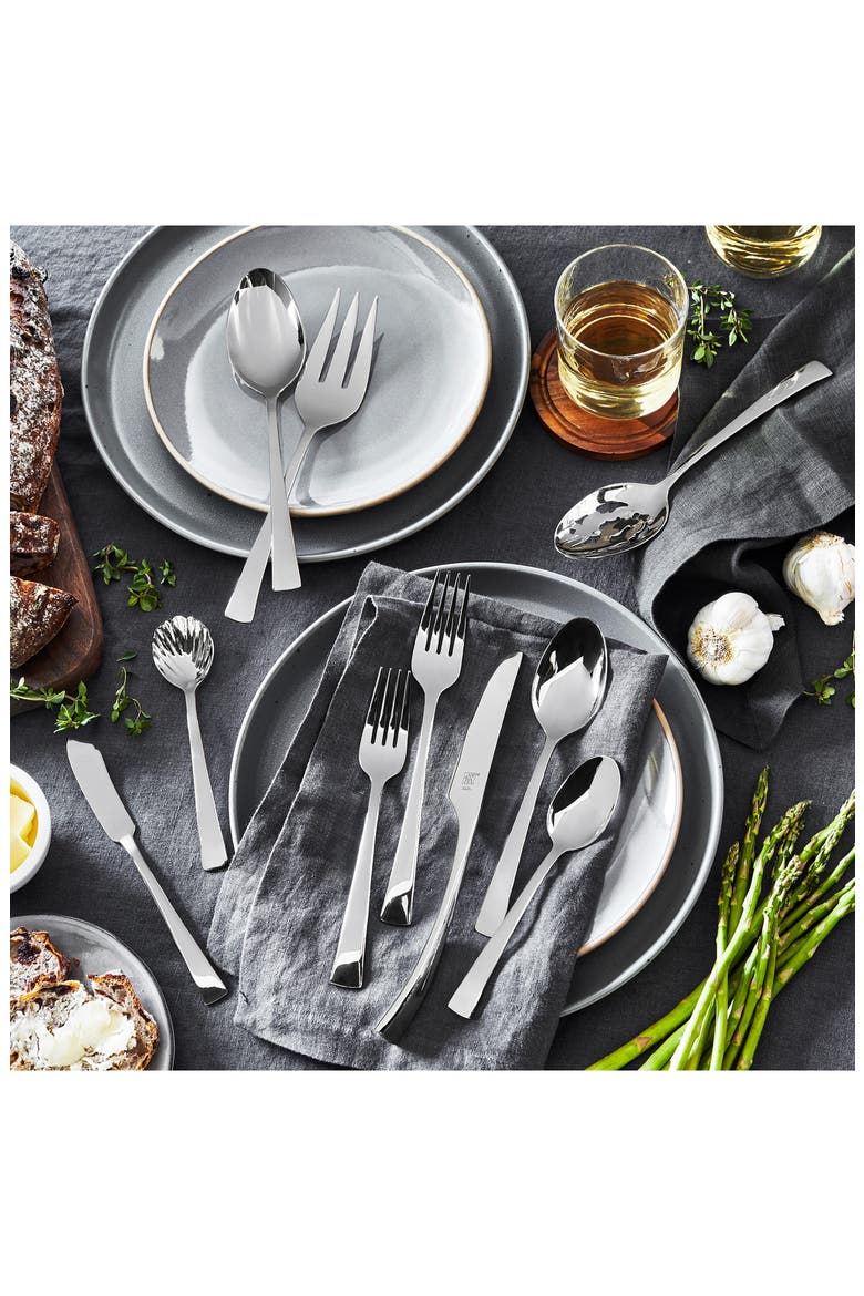 Bellasera 45-Piece Flatware Set, Alternate, color, STAINLESS STEEL