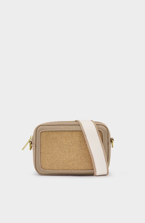 Avery Raffia Small Crossbody Bag
