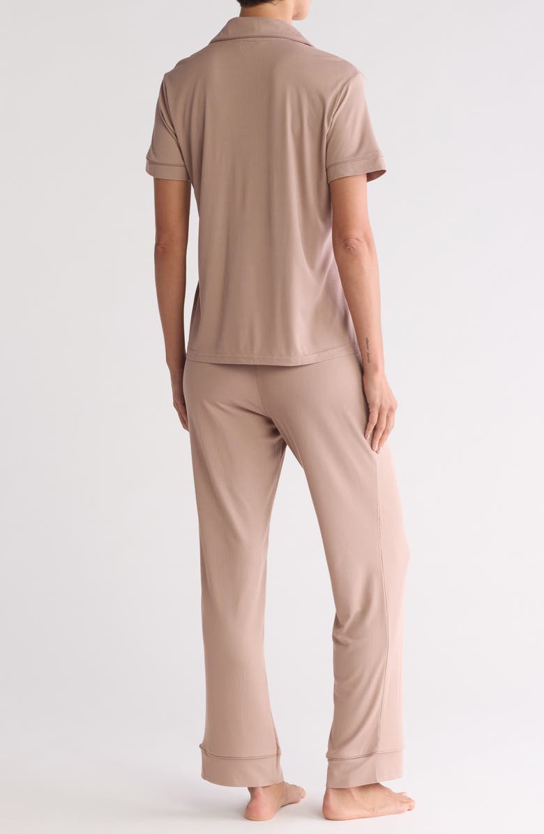 Nicole Miller Notch Collar Pajamas, Alternate, color, 
