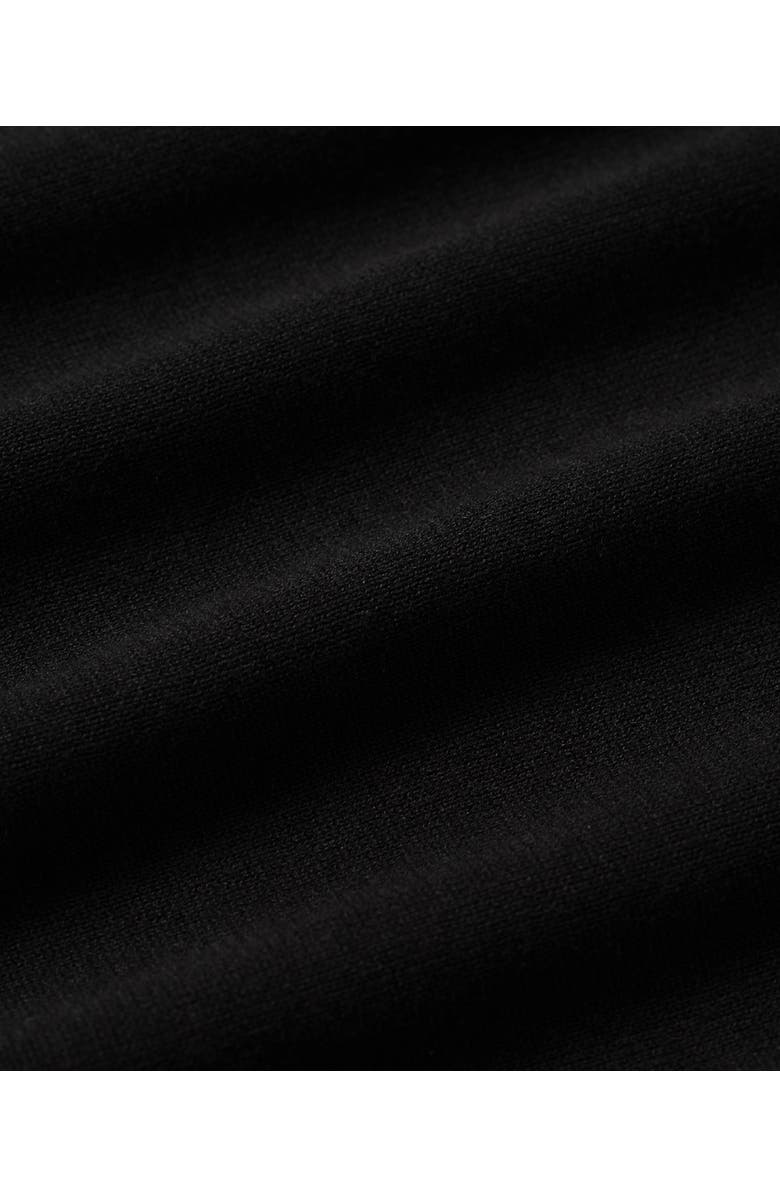 Pact Organic Cotton Classic Fine Knit Collared Sweater Dress, Alternate, color, Black