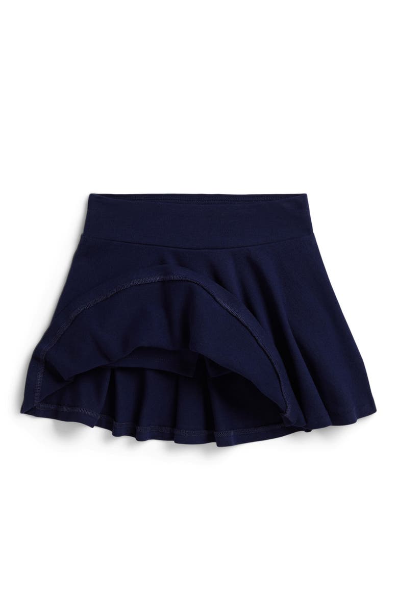 Stretch Cotton Mesh Tennis Skort, Alternate, color, REFINED NAVY