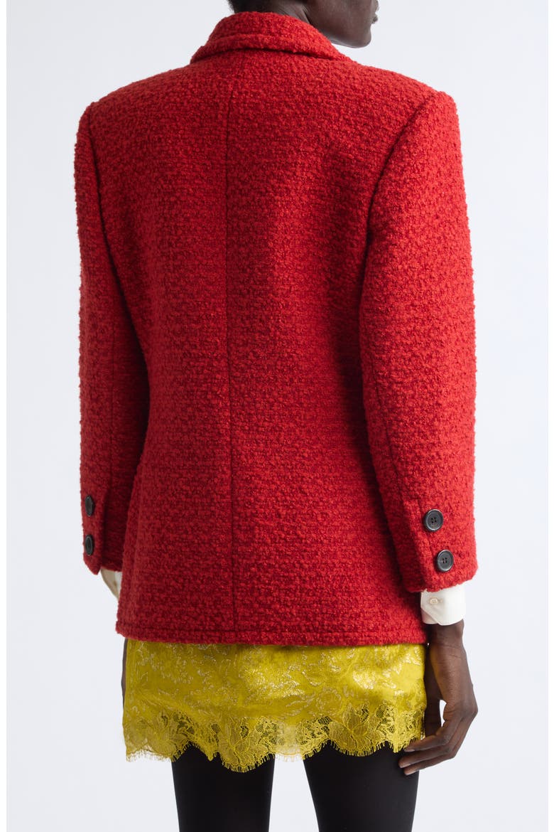 One-Button Wool & Silk Blend Tweed Jacket, Alternate, color, ROUX