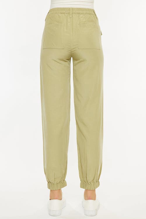 Kancan Karla Ultra High Rise Cargo Pants In Green