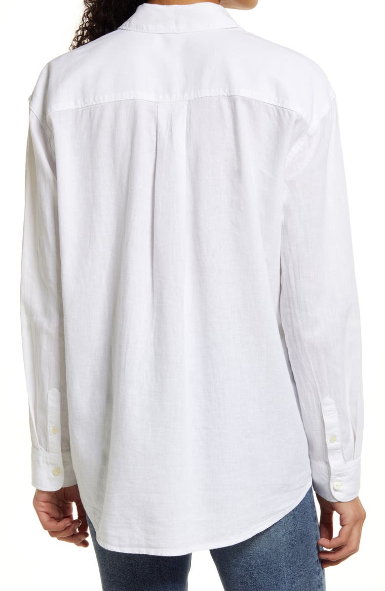 Caslon<sup>®</sup> Women's Linen Button-Up Shirt, Alternate, color,