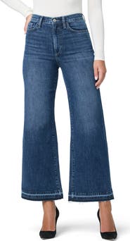 Joe's Release Hem High Waist Ankle Wide Leg Jeans