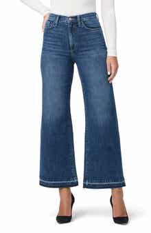Joe's Release Hem High Waist Ankle Wide Leg Jeans