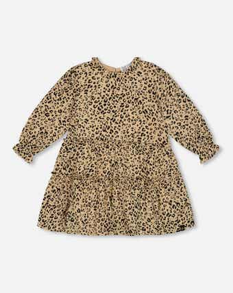 Deux Par Deux Brushed Viscose Dress - fairy unicorn in the fields Deux Par Deux Brushed Viscose Dress - fairy unicorn in the fields