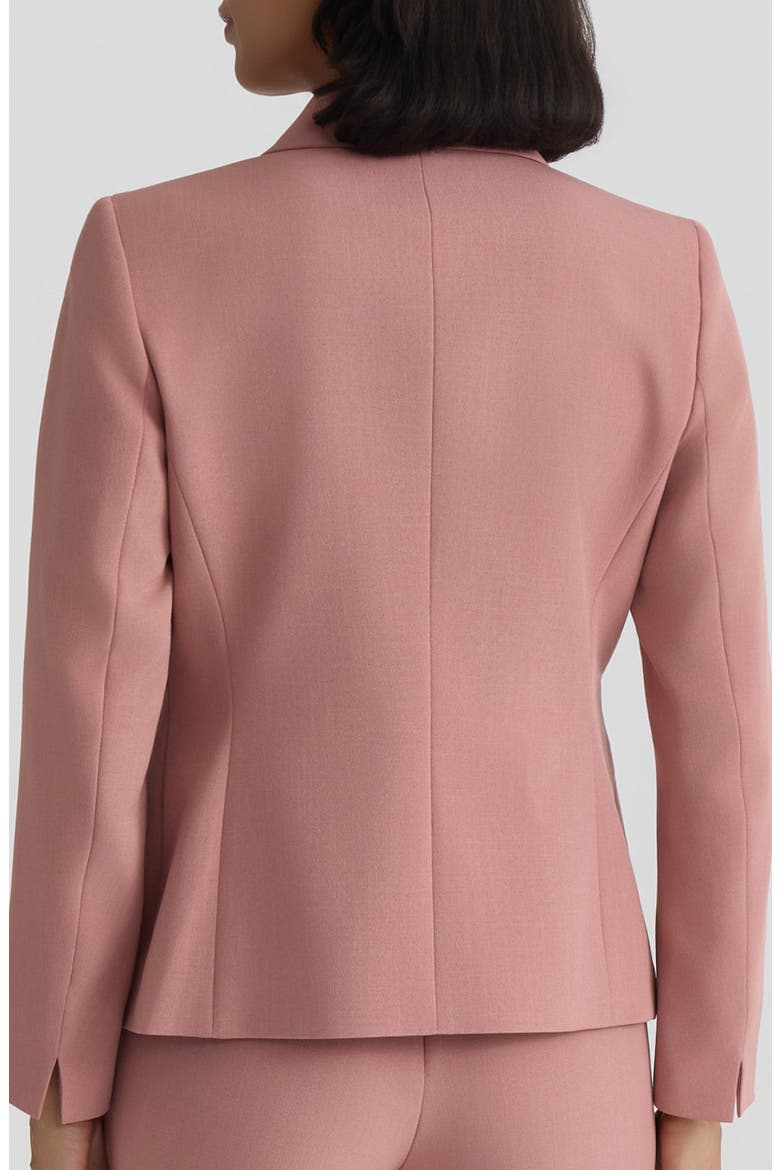 Stretch Crepe Two-Button Blazer, Alternate, color, TEAROSE
