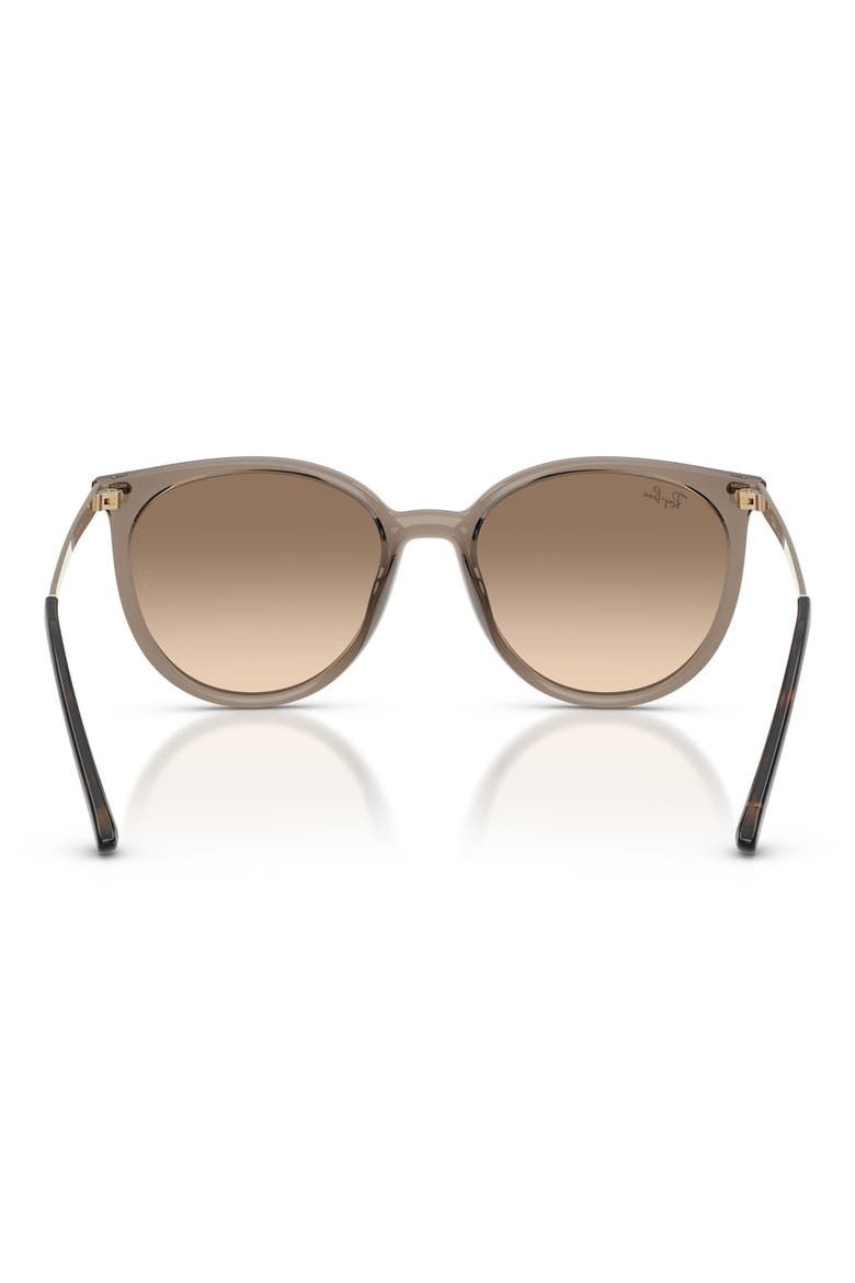 RB4464L 54mm Gradient Round Sunglasses, Alternate, color, CARAMEL / BROWN GREY