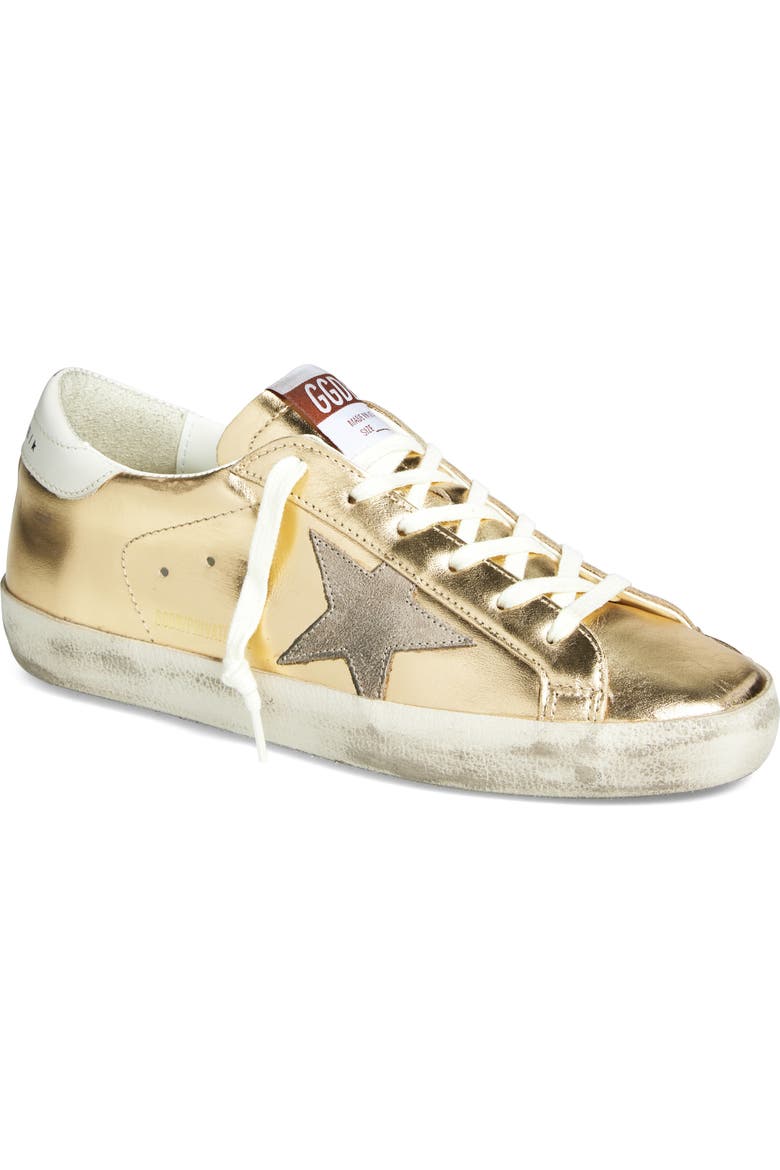 Golden Goose Super-Star Metallic Low Top Sneaker (Nordstrom Golden Goose Super-Star Metallic Low Top Sneaker (Nordstrom