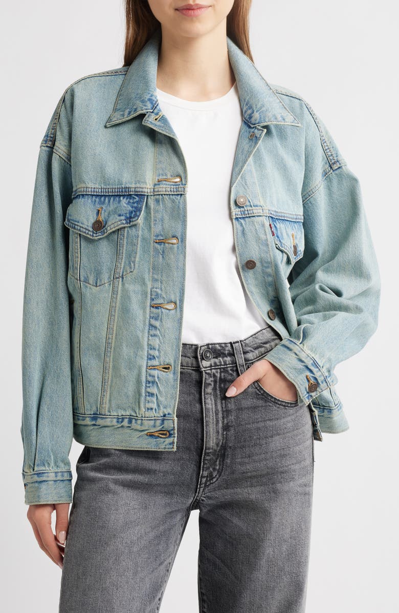 Levi's<sup>®</sup> '90s Denim Trucker Jacket, Main, color, 