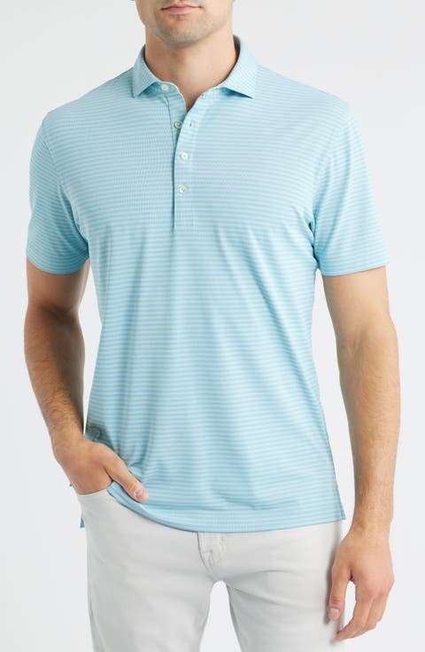 Stetsons Stripe Performance Polo