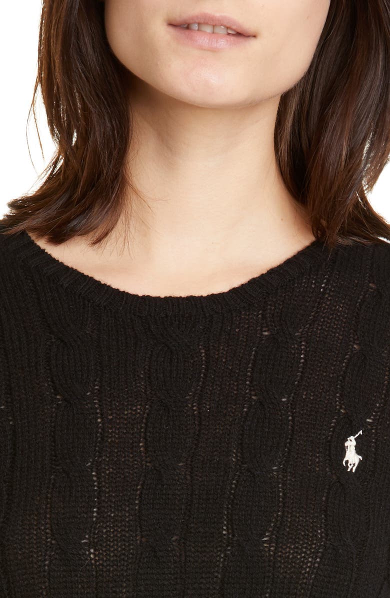 Polo Ralph Lauren Cable Knit Cashmere Sweater, Alternate, color,