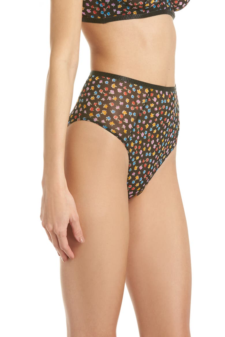 Intimately FP Capri High Waist Panties, Alternate, color, BLACK COMBO
