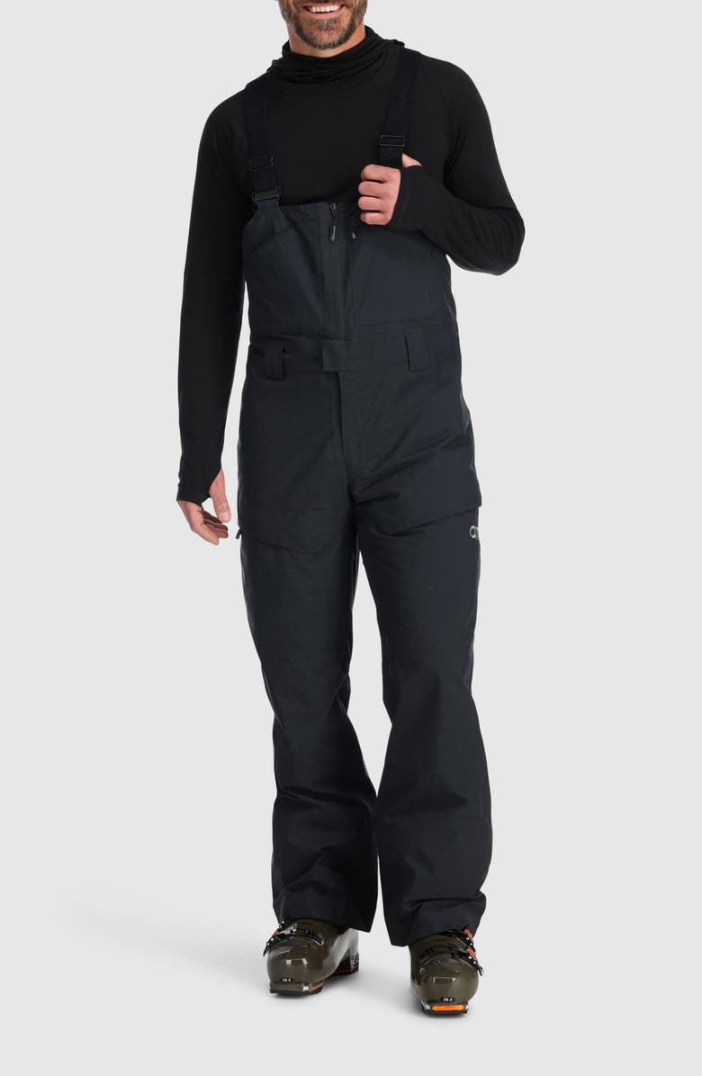 Outdoor Research Snowcrew Waterproof Insulated Bibs, Main, color, Black