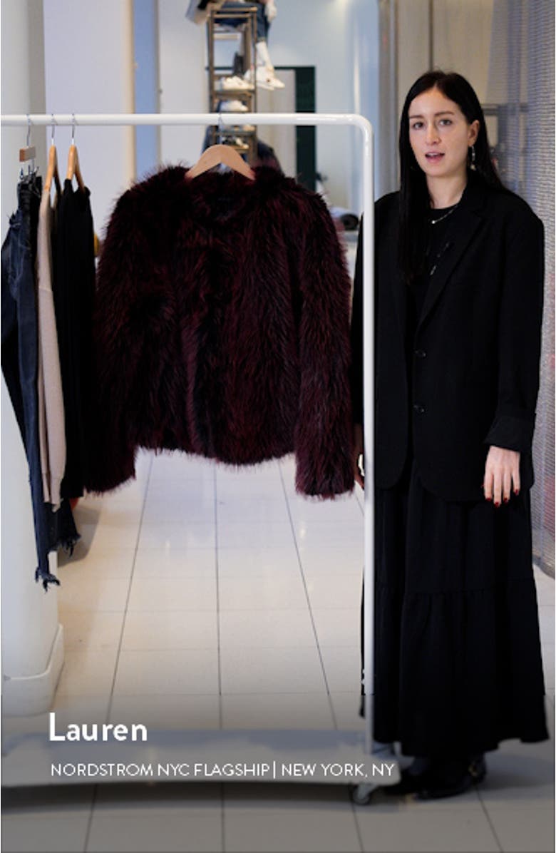 Happy Hour Faux Fur Jacket, sales video thumbnail