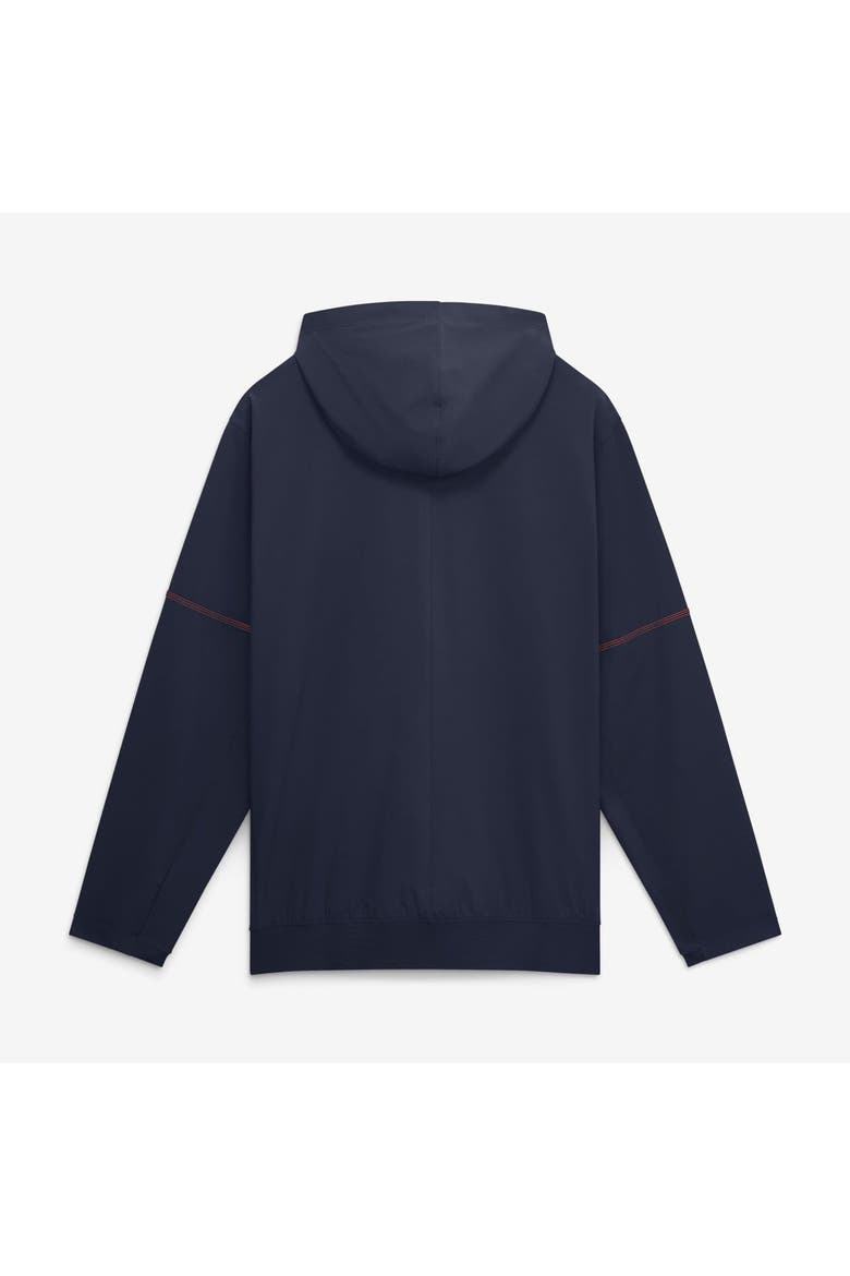Men's Nike Navy Auburn Tigers 2026 Sideline Anorak Half-Zip Hooded Jacket, Alternate, color, Navy