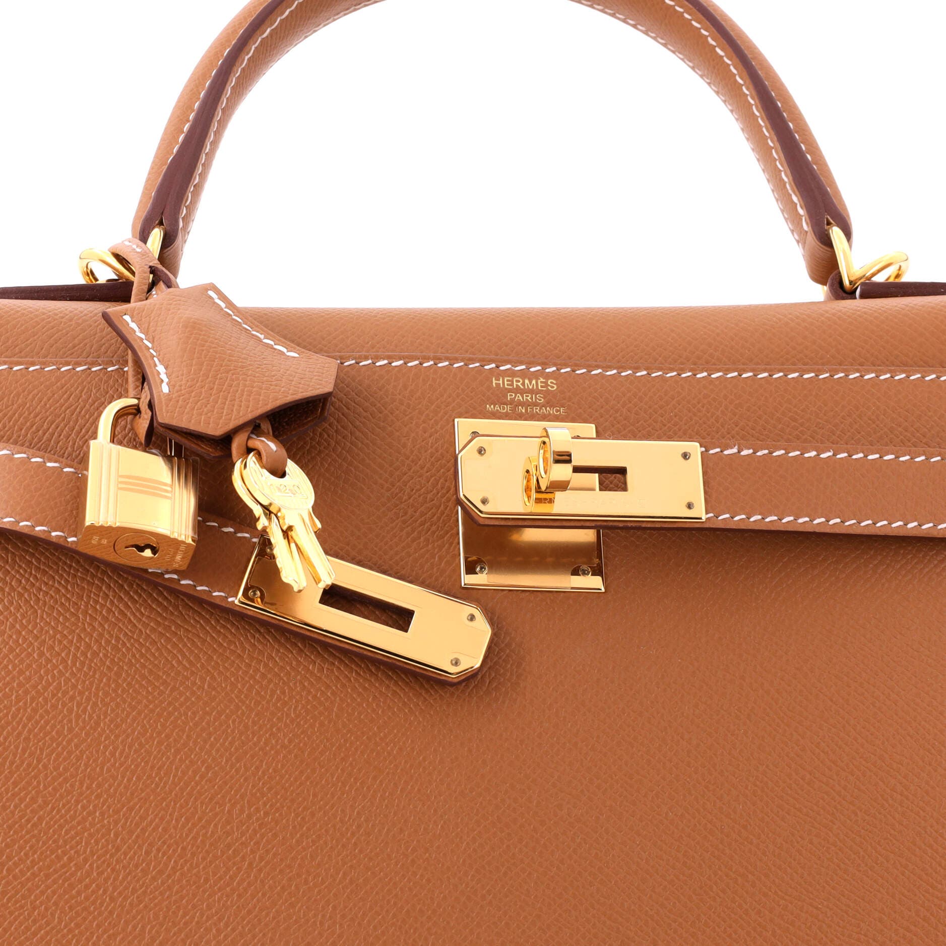 Kelly Handbag Brown Epsom with Gold Hardware 28, Alternate, color, Metallic Gold
