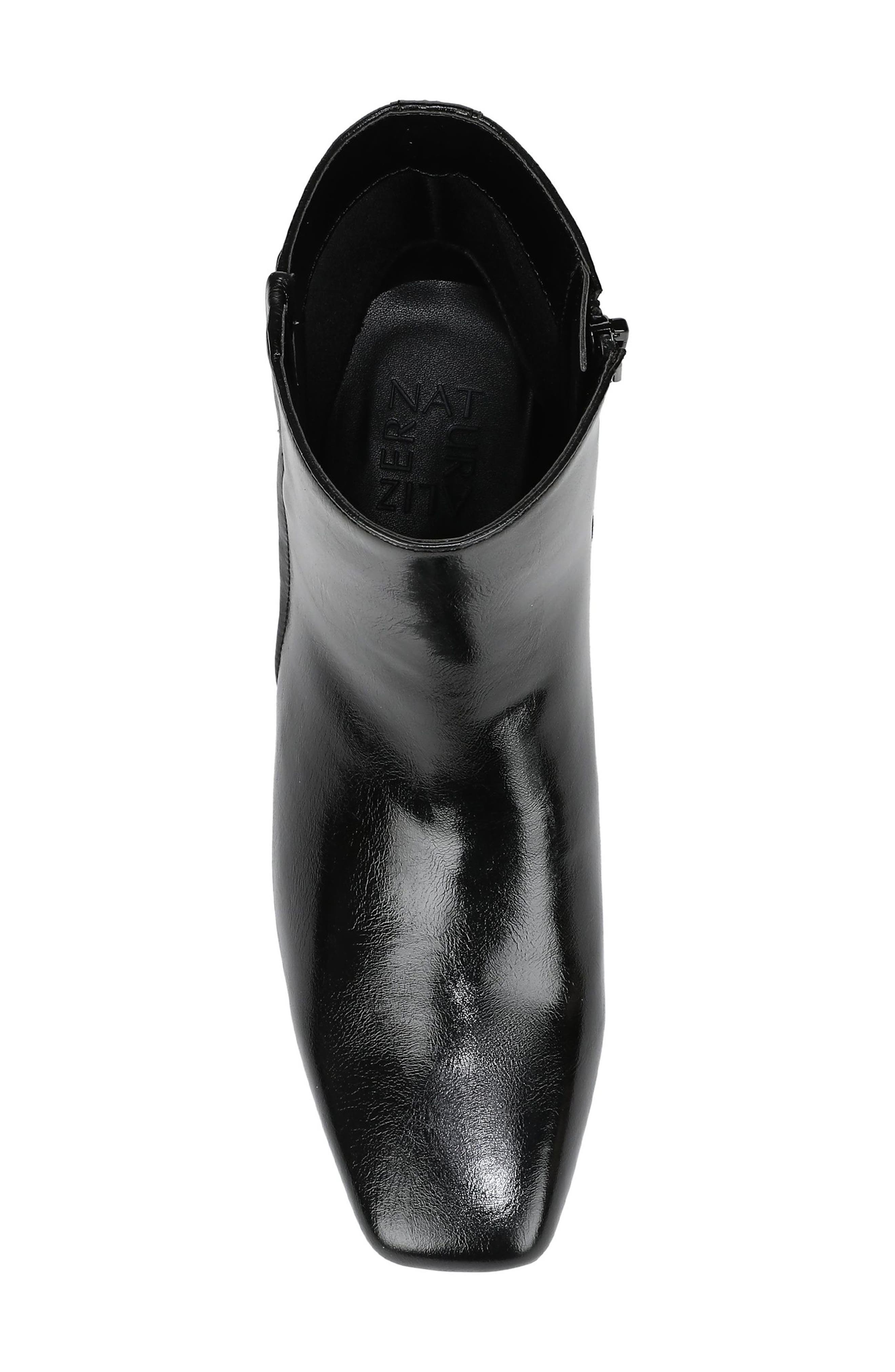 Naturalizer Hadley Square Toe Bootie, Alternate, color, Black