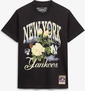Mitchell & Ness Men's Mitchell & Ness Black New York Yankees Cooperstown Floral T-Shirt