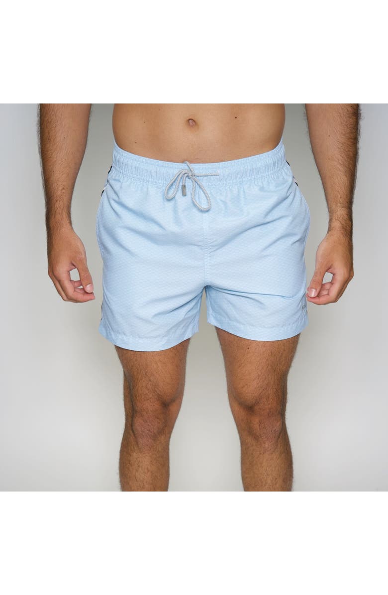 Le Club Resortwear Men's 7-Inch Le Club Swim Trunks for Ultimate Comfort and Style, Alternate, color, Light Blue