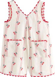 NEXT Kids' Cherry Jacquard Romper