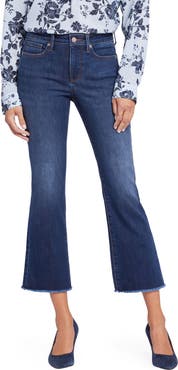NYDJ Barbara Fray Hem Ankle Bootcut Jeans