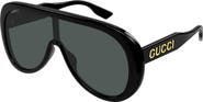 Gucci 99mm Oversize Shield Sunglasses
