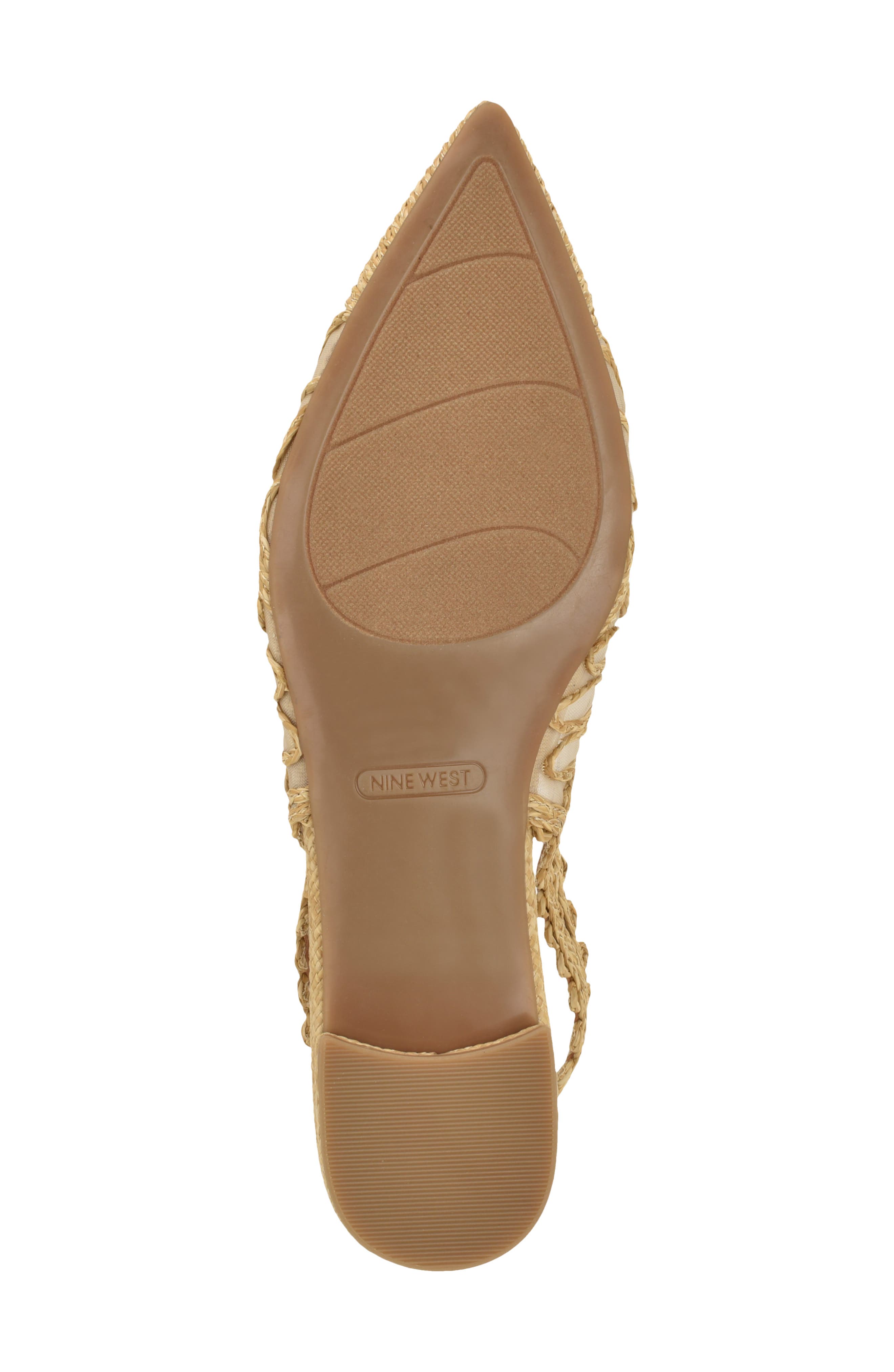 Jovias Slingback Pointed Toe Flat, Alternate, color, LIGHT NATURAL