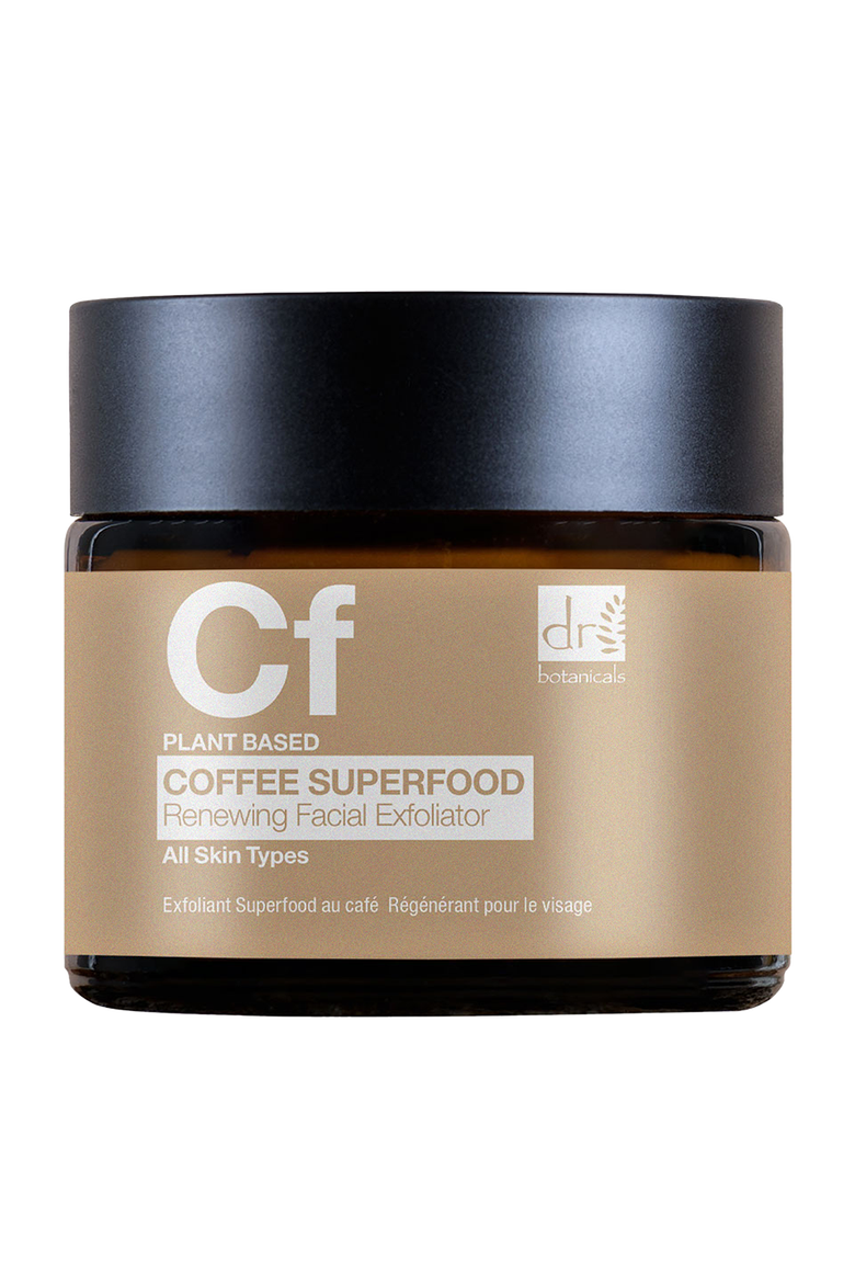 Coffee Superfood Renewing Facial Exfoliator 60ml for Acne & Blemishes, Large Pores, Main, color, White