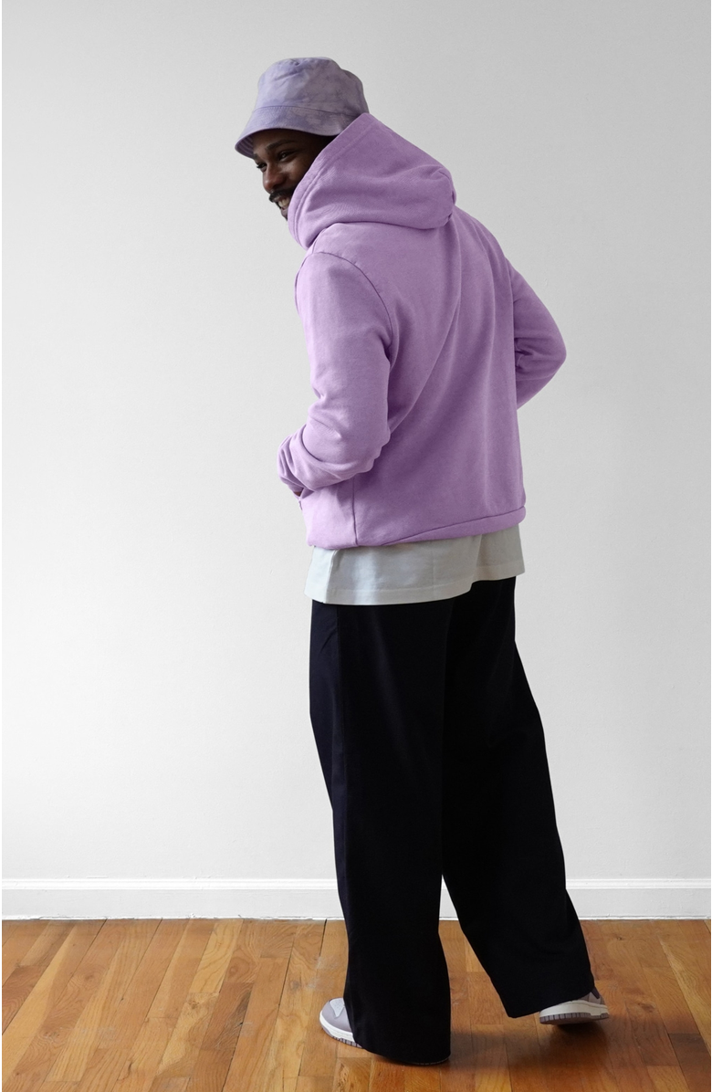 AKASHI-KAMA Ginkgo Leaf Hoodie, Alternate, color, Wisteria
