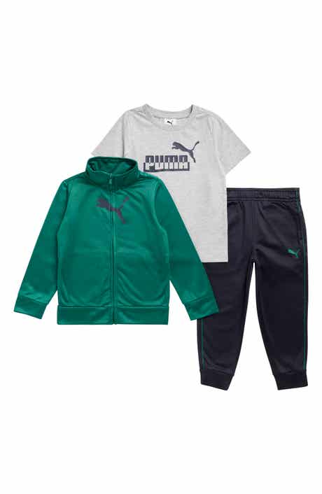 PUMA Kids' Tricot Track Jacket, T-Shirt & Joggers Set