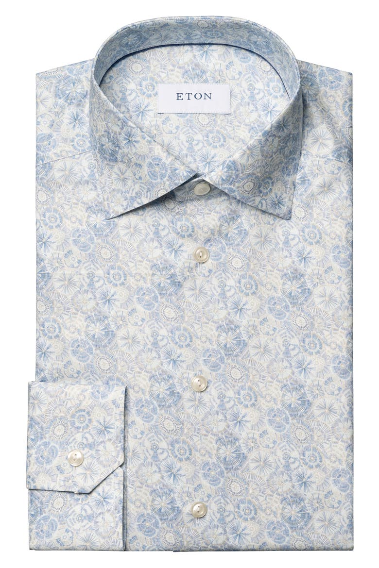 Slim Fit Fit Cotton Dress Shirt, Alternate, color, LIGHT PASTEL BLUE