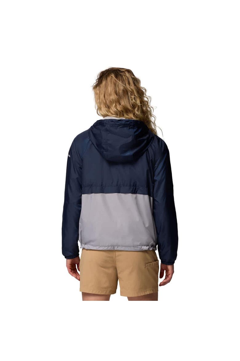 Women's Columbia Navy/Gray Dallas Cowboys Spire Hoodie Windbreaker, Alternate, color, Navy