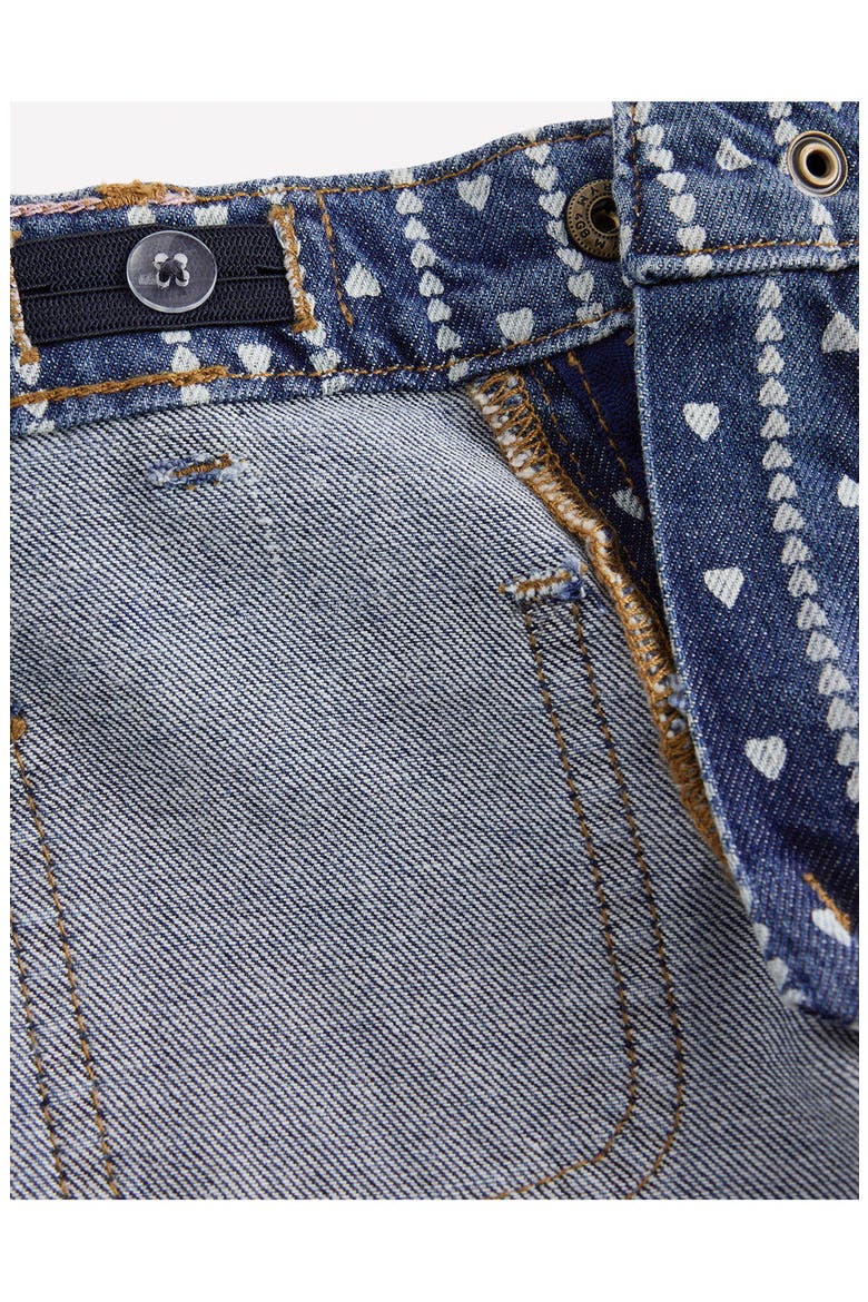 Kids' Patch Heart Straight Leg Jeans, Alternate, color, HEART