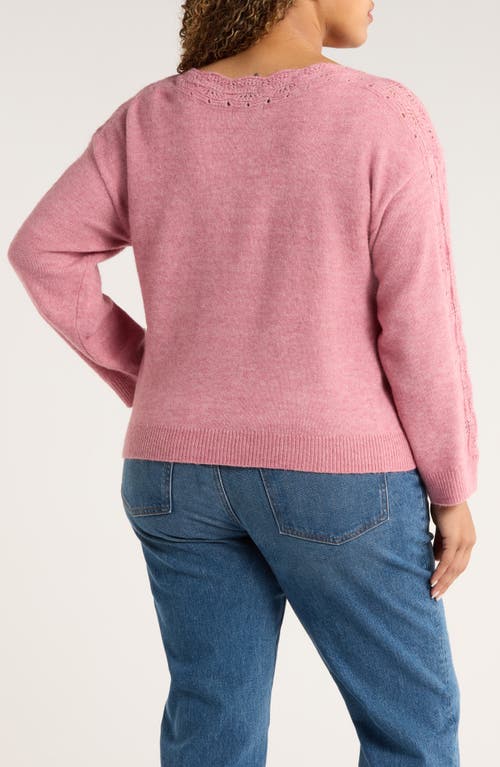 Wit & Wisdom Open Stitch Boat Neck Sweater In Animal Print