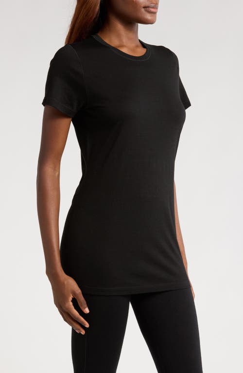 Smartwool Merino Wool Blend Short Sleeve T-shirt In Black