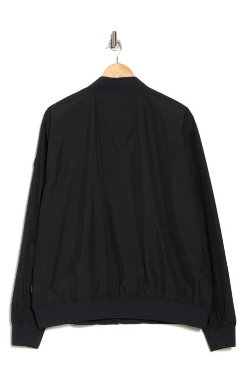 Save The Duck Water Resistant Windbreaker Bomber Jacket In Black