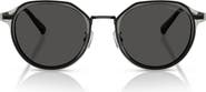 COACH 57mm Irregular Round Sunglasses