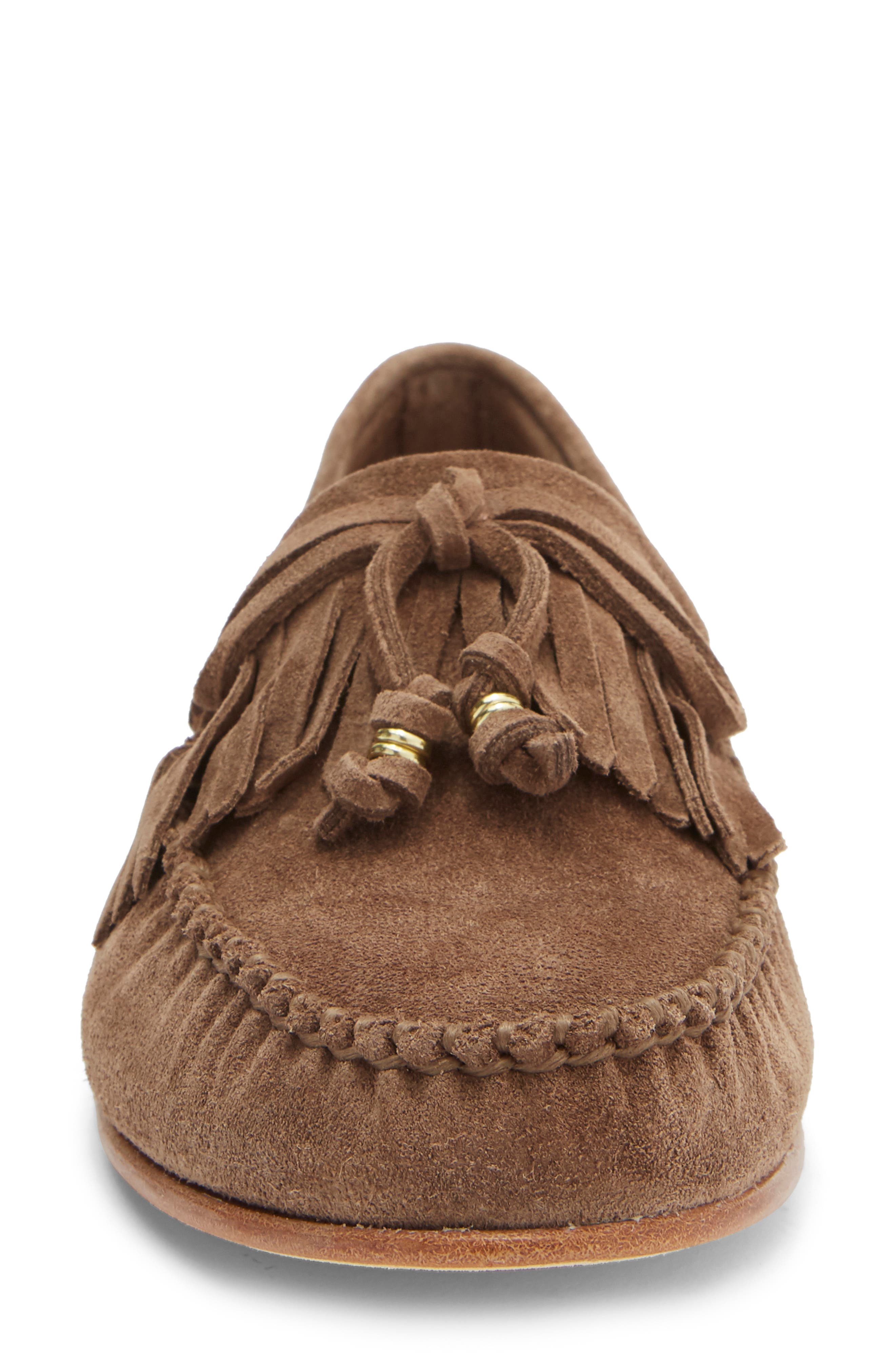 Freda Salvador Celeste Driving Loafer, Alternate, color, Sesame Suede
