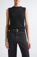 Eleventy Sleeveless Wool Blend Knit Shell