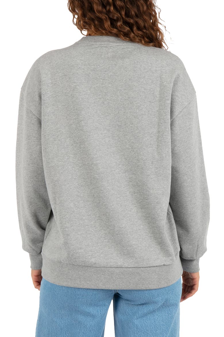Wildcat Graphic Oversized Sweatshirt, Alternate, color, GREY HEATHER