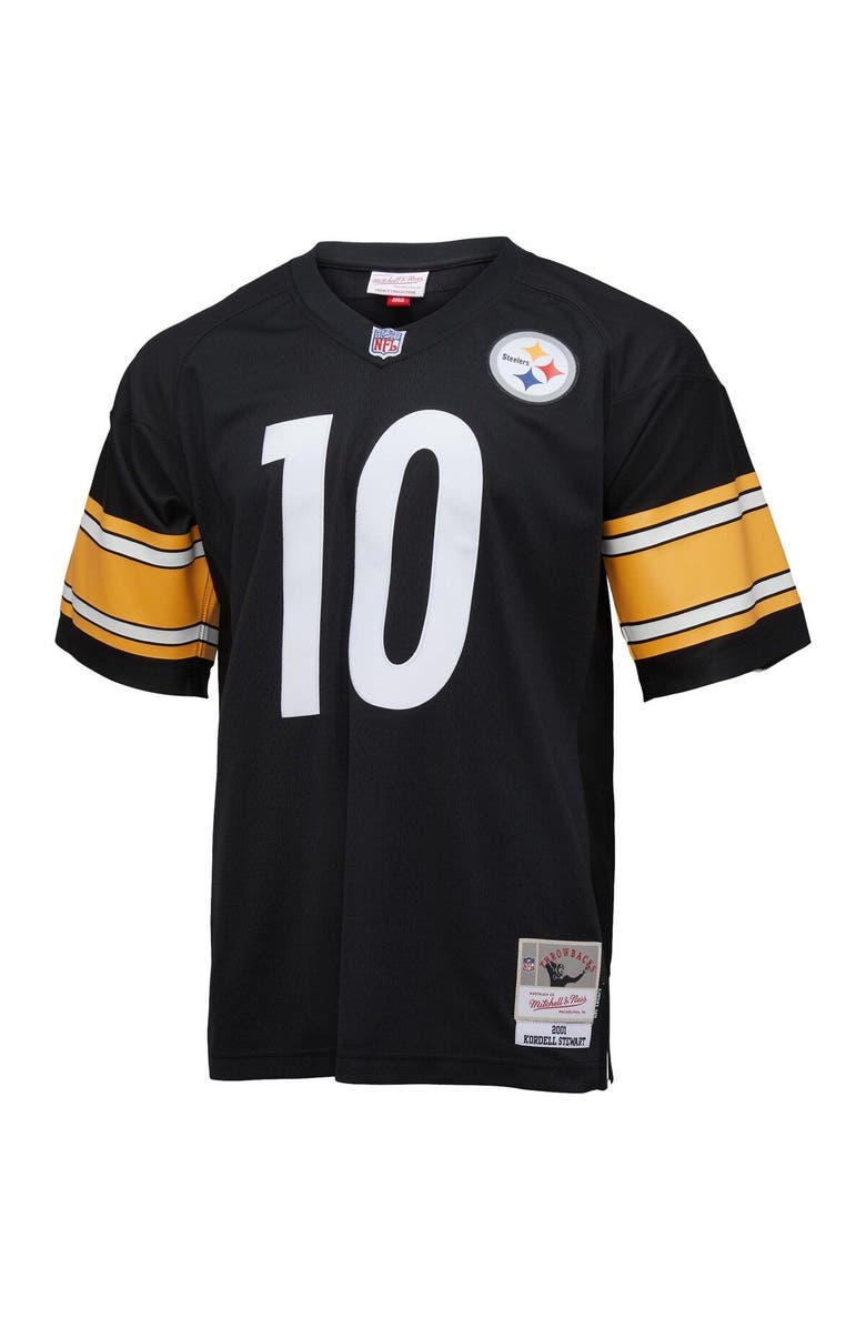 Mitchell & Ness Men's Mitchell & Ness Kordell Stewart Black Pittsburgh Steelers 2001 Legacy Replica Jersey, Alternate, color, 