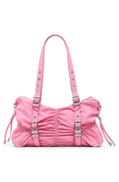 Desigual Ruched Shoulder Bag In Pink