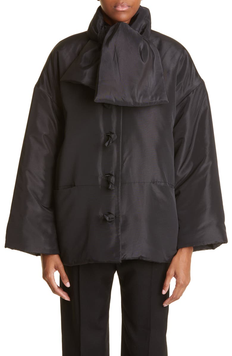 TOTEME Scarf Detail Jacket, Main, color, 