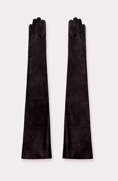 Seymoure Luxury Group Extended Runway Opera Gloves In Black